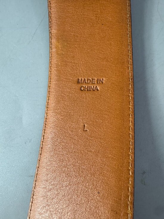 LAUREN RALPH LAUREN WIDE CROC EMBOSSED LEATHER WIDE BELT WOMEN LARGE BLACK main image 6